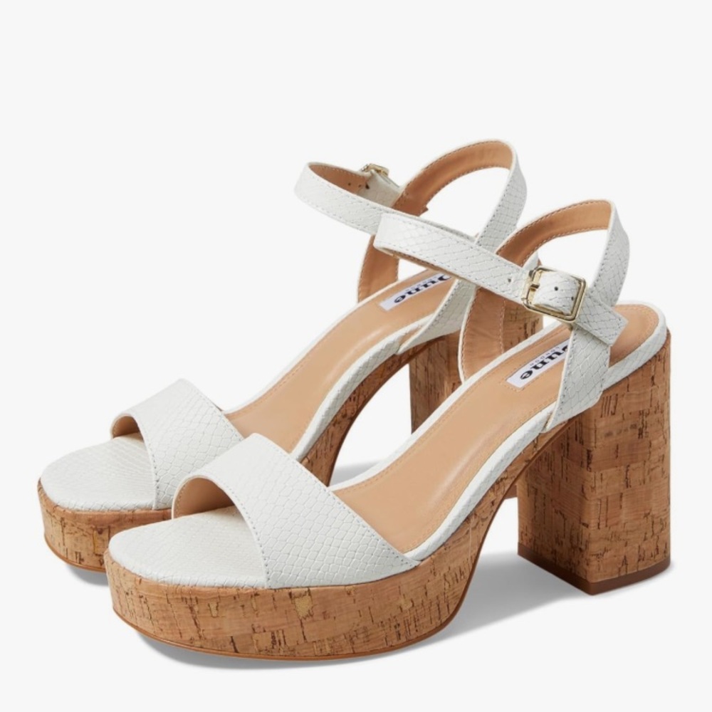 Dune London White Platform Sandals